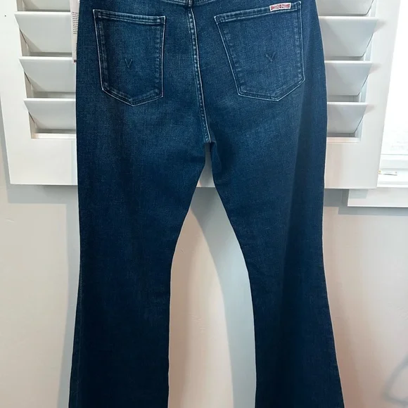 Hudson Heidi High Rise Flare Alma Dark Wash Jeans Women’s 30 Stretch NEW - Picture 2 of 7